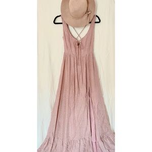 Showpo Blush Maxi Split Leg Dress